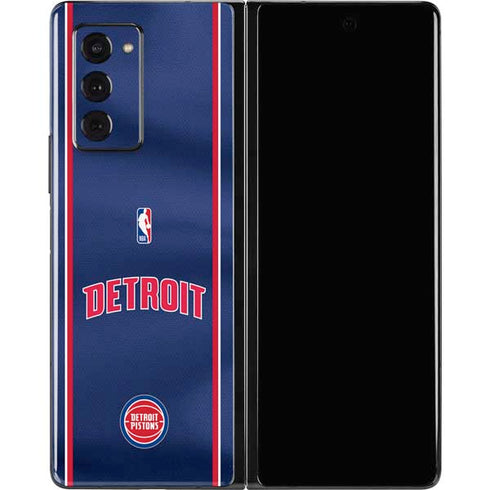 NBA Detroit Pistons Jersey Galaxy Z Fold2 5G Skin