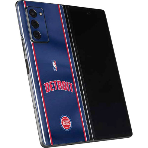 NBA Detroit Pistons Jersey Galaxy Z Fold2 5G Skin