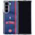 NBA Detroit Pistons Jersey Galaxy Z Fold5 5G Clear Case