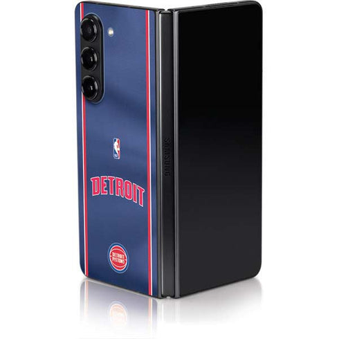 NBA Detroit Pistons Jersey Galaxy Z Fold5 5G Skin