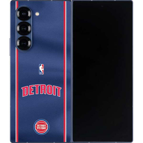 NBA Detroit Pistons Jersey Galaxy Z Fold6 Skin