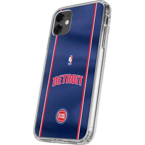 NBA Detroit Pistons Jersey iPhone 11 Clear Case
