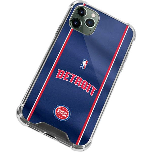 NBA Detroit Pistons Jersey iPhone 11 Pro Max Clear Case