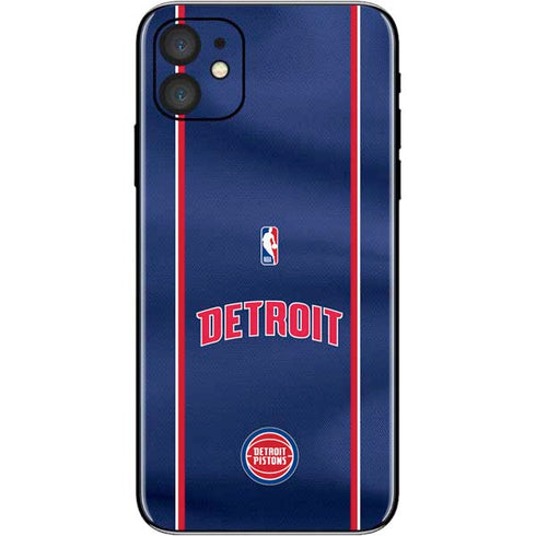 NBA Detroit Pistons Jersey iPhone 11 Skin