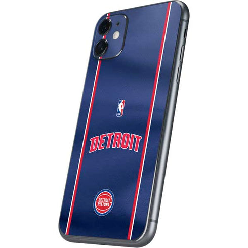 NBA Detroit Pistons Jersey iPhone 11 Skin