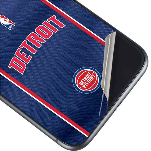 NBA Detroit Pistons Jersey iPhone 11 Skin