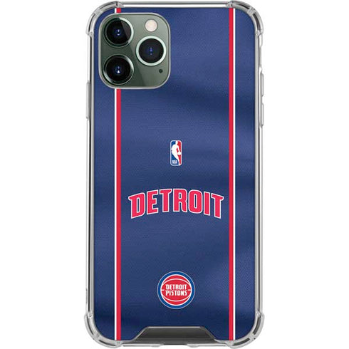 NBA Detroit Pistons Jersey iPhone 12 Pro Clear Case
