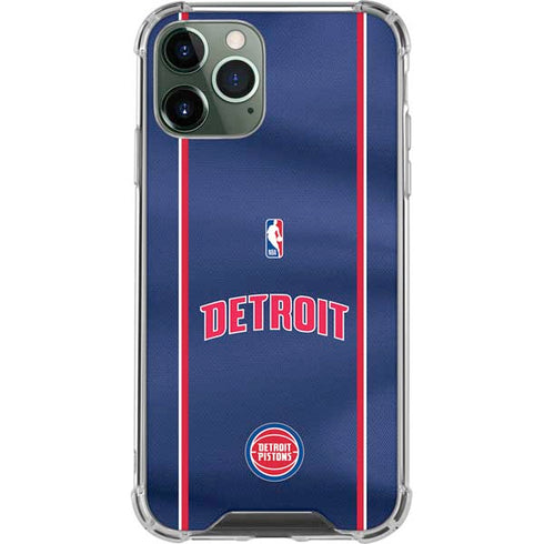 NBA Detroit Pistons Jersey iPhone 12 Pro Max Clear Case