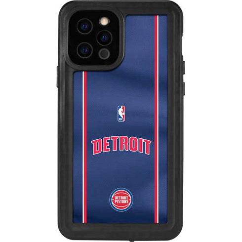 NBA Detroit Pistons Jersey iPhone 12 Pro Waterproof Case