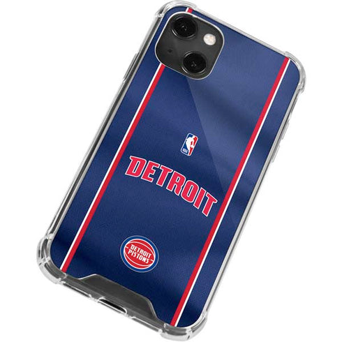 NBA Detroit Pistons Jersey iPhone 13 Mini Clear Case