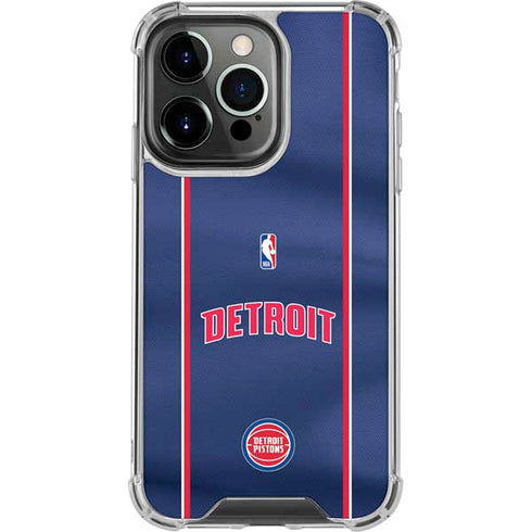 NBA Detroit Pistons Jersey iPhone 13 Pro Clear Case
