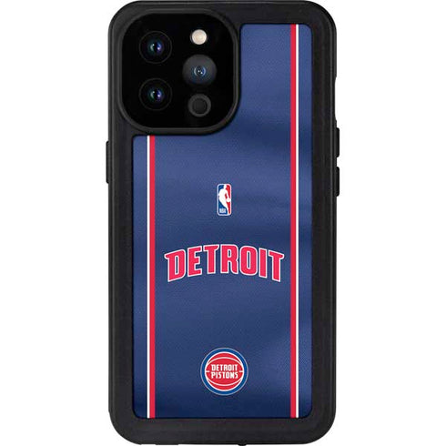 NBA Detroit Pistons Jersey iPhone 14 Pro Max Waterproof Case