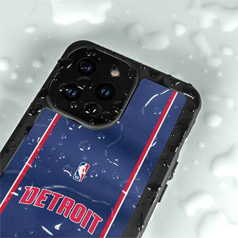 NBA Detroit Pistons Jersey iPhone 14 Pro Max Waterproof Case