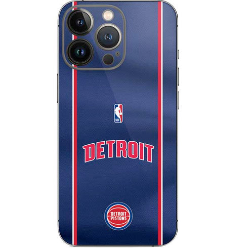 NBA Detroit Pistons Jersey iPhone 14 Pro Skin