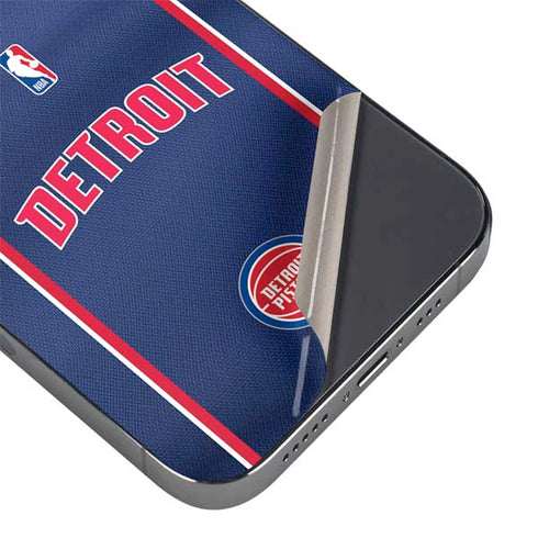 NBA Detroit Pistons Jersey iPhone 14 Pro Skin