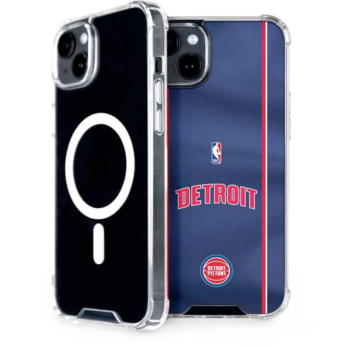 NBA Detroit Pistons Jersey iPhone 15 MagSafe Case