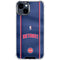 NBA Detroit Pistons Jersey iPhone 15 Plus Clear Case