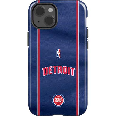 NBA Detroit Pistons Jersey iPhone 15 Plus Impact Case