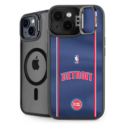 NBA Detroit Pistons Jersey iPhone 15 Plus Kickstand Case