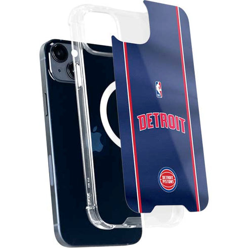 NBA Detroit Pistons Jersey iPhone 15 Plus MagSafe Case
