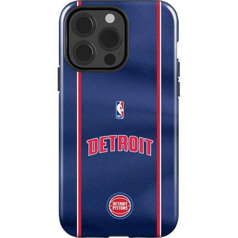 NBA Detroit Pistons Jersey iPhone 15 Pro Impact Case