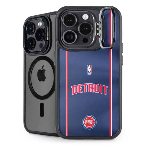 NBA Detroit Pistons Jersey iPhone 15 Pro Kickstand Case