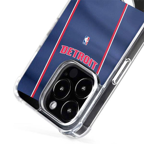 NBA Detroit Pistons Jersey iPhone 15 Pro MagSafe Case