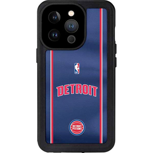 NBA Detroit Pistons Jersey iPhone 15 Pro Waterproof Case