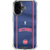 NBA Detroit Pistons Jersey iPhone 16 Plus Clear Case