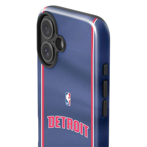 NBA Detroit Pistons Jersey iPhone 16 Plus Impact Case