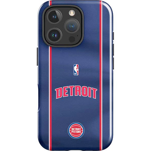 NBA Detroit Pistons Jersey iPhone 16 Pro Max Impact Case