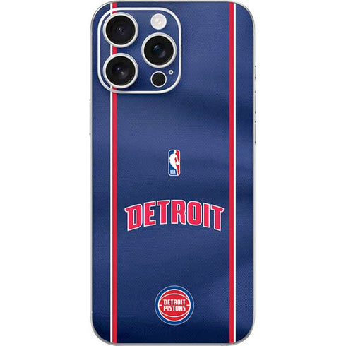 NBA Detroit Pistons Jersey iPhone 16 Pro Max Skin