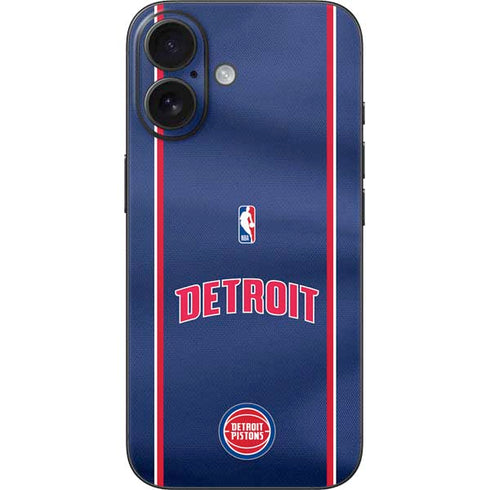 NBA Detroit Pistons Jersey iPhone 16 Skin