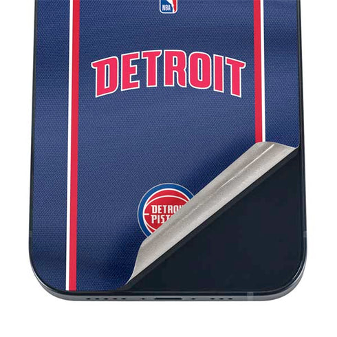 NBA Detroit Pistons Jersey iPhone 16 Skin