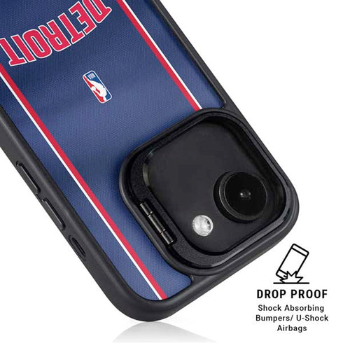 NBA Detroit Pistons Jersey iPhone 16e Kickstand Case