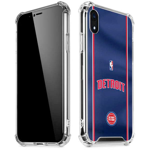 NBA Detroit Pistons Jersey iPhone XR Clear Case