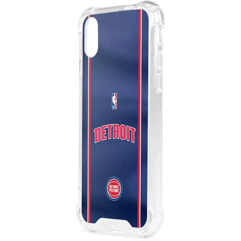 NBA Detroit Pistons Jersey iPhone XS Clear Case