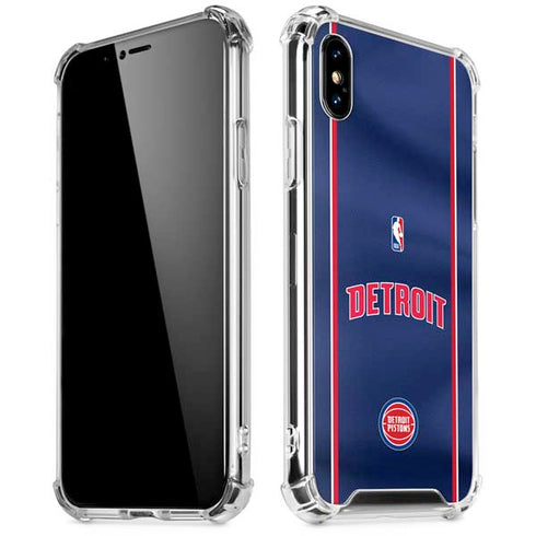 NBA Detroit Pistons Jersey iPhone XS Max Clear Case