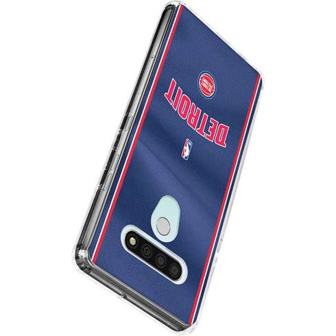 NBA Detroit Pistons Jersey LG Stylo 6 Clear Case