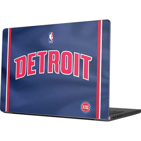 NBA Detroit Pistons Jersey MacBook Pro 14in (2021-24) Skin