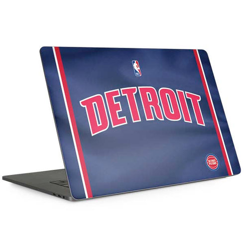 NBA Detroit Pistons Jersey MacBook Skins