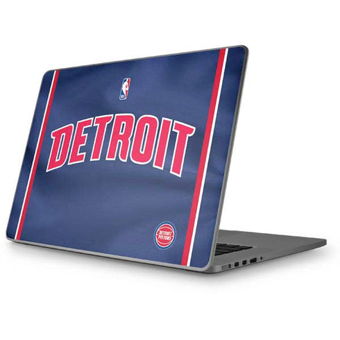 NBA Detroit Pistons Jersey Apple MacBook Pro 17-inch Skin