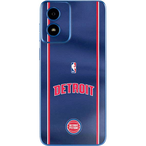 NBA Detroit Pistons Jersey Moto G Play 4G (2024) Skin