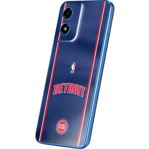NBA Detroit Pistons Jersey Moto G Play 4G (2024) Skin