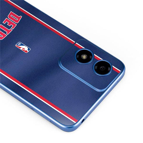 NBA Detroit Pistons Jersey Moto G Play 4G (2024) Skin