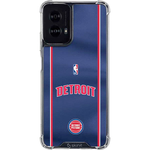 NBA Detroit Pistons Jersey Moto G Power 5G (2024) Clear Case