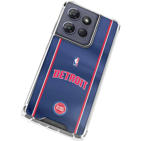 NBA Detroit Pistons Jersey Moto G Power 5G (2025) Clear Case