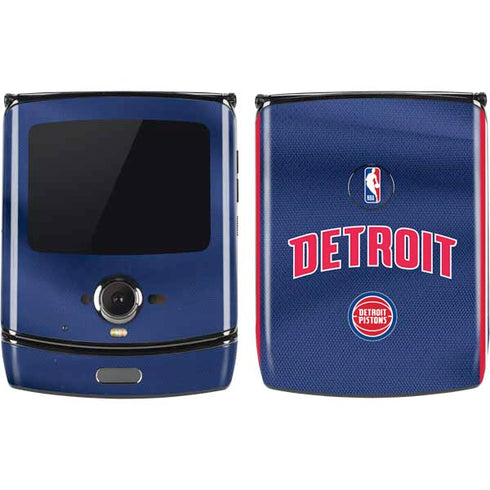 NBA Detroit Pistons Jersey Motorola RAZR Skin