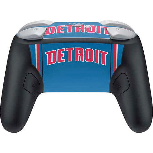 NBA Detroit Pistons Jersey Nintendo Switch 2 (2025) Pro Controller Skin