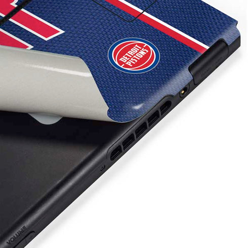 NBA Detroit Pistons Jersey Nintendo Switch Bundle Skin